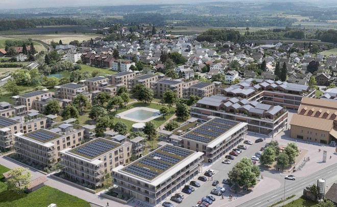 Überbauung Ziegelei Quartier, Berg